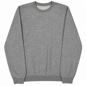 Heather Gray Long-Sleeve Crewneck Sweatshirt Relaxed Fit